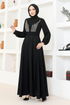 Stein Abendkleid EMO6146 Schwarz - Thumbnail