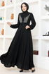 Stein Abendkleid EMO6146 Schwarz - Thumbnail