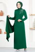 Stein Abendkleid END5561 Smaragde - Thumbnail