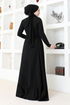 Stein Abendkleid Kleid PRC3524 Schwarz - Thumbnail