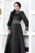 Stein Abendkleid LPN6016 Schwarz - Thumbnail