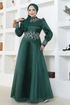 Stein Abendkleid LPN6016 Smaragde - Thumbnail