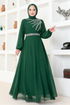 Stein Abendkleid LPN6025 Smaragde - Thumbnail