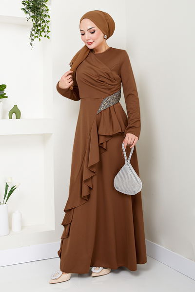 N.Y.A - Stein Abendkleid NYA5019 Taba