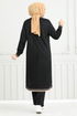 Stein Details Hijab Team 9123PL940-M Schwarz - Thumbnail
