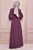 Stein Details Kleid Rose Kurusu ASM2507 - Thumbnail