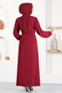 Stein Kleid ASN118 Bordeaux - Thumbnail