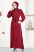 Stein Kleid ASN118 Bordeaux - Thumbnail