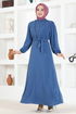 Stein Kleid ASN118 Indigo - Thumbnail