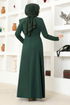 Stone Detail Dress ASM2693 Emerald - Thumbnail