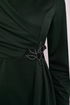 Stone Detail Evening dress Emerald ASM2580 - Thumbnail