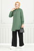 Stone Detailed Hijab Team 345DVL897-M Mint &Black - Thumbnail
