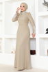 Stony Evening dress ASM2697 Mink - Thumbnail