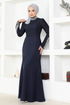 Stony Evening dress ASM2697 Navy blue - Thumbnail