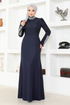 Stony Evening dress ASM2697 Navy blue - Thumbnail