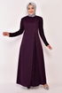 Stony Evening dress Damson ASM2546 - Thumbnail