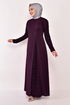 Stony Evening dress Damson ASM2546 - Thumbnail