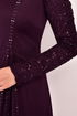 Stony Evening dress Damson ASM2546 - Thumbnail