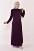 Stony Evening dress Damson ASM2546 - Thumbnail