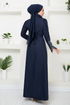 Stony Evening dress Dress ASN174 Navy blue - Thumbnail