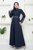 Stony Evening dress Dress ASN174 Navy blue - Thumbnail