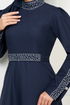 Stony Evening dress Dress ASN174 Navy blue - Thumbnail