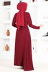 Stony Evening dress END5561 Burgundy - Thumbnail