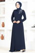 Stony Evening dress END5561 Navy blue - Thumbnail