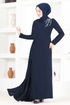 Stony Evening dress END5561 Navy blue - Thumbnail