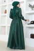 Stony Evening dress LPN6016 Emerald - Thumbnail