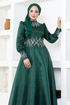 Stony Evening dress LPN6016 Emerald - Thumbnail