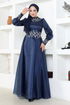 Stony Evening dress LPN6016 Navy blue - Thumbnail