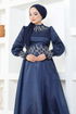 Stony Evening dress LPN6016 Navy blue - Thumbnail