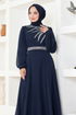 Stony Evening dress LPN6025 Navy blue - Thumbnail