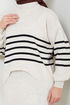 Striped Hijab Dress 9014UZ1029-M The Stone - Thumbnail