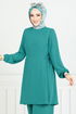 Sur Le Côté Lacé Hijab Équipe Numéro de pièce 3004BM1076-M Ouvert Huile - Thumbnail
