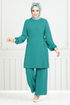 Sur Le Côté Lacé Hijab Équipe Numéro de pièce 3004BM1076-M Ouvert Huile - Thumbnail