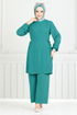 Sur Le Côté Lacé Hijab Équipe Numéro de pièce 3004BM1076-M Ouvert Huile - Thumbnail