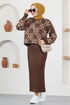 Sweaters Double Knitwear Team MSL21407 Brown - Thumbnail