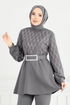 Taş Detay İkili Takım 2691SL432-MS Antrasit - Thumbnail