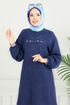 Taş Detay Tesettür Tunik 3123HBS856-MS Laci - Thumbnail