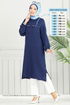 Taş Detay Tesettür Tunik 3123HBS856-MS Laci - Thumbnail