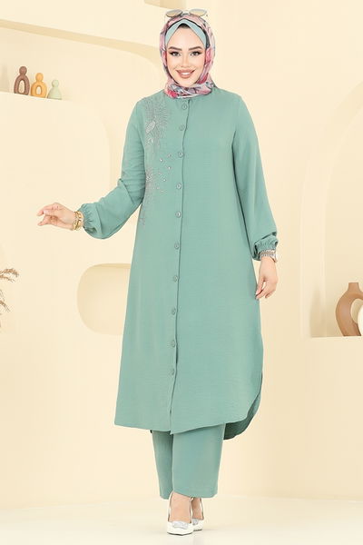 MRV D.V.L. - Taş Detaylı Aerobin Takım 441DVL897-M Mint - 358315