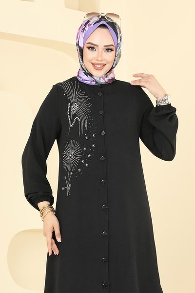 MRV D.V.L. - Taş Detaylı Aerobin Takım 441DVL897-M Siyah - 358319