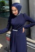 Taş Detaylı Krep Abiye 4645ALG474-MS Laci - Thumbnail