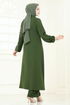 Taş Detaylı Şık Takım 5957AB368-MS Haki - Thumbnail
