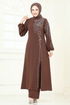 Taş Detaylı Şık Takım 5957AB368-MS Kahve - Thumbnail