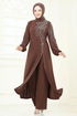 Taş Detaylı Şık Takım 5957AB368-MS Kahve - Thumbnail