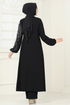 Taş Detaylı Şık Takım 5957AB368-MS Siyah - Thumbnail
