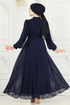 Taş İşlemeli Şifon Abiye 5408AB368-MS Laci - Thumbnail